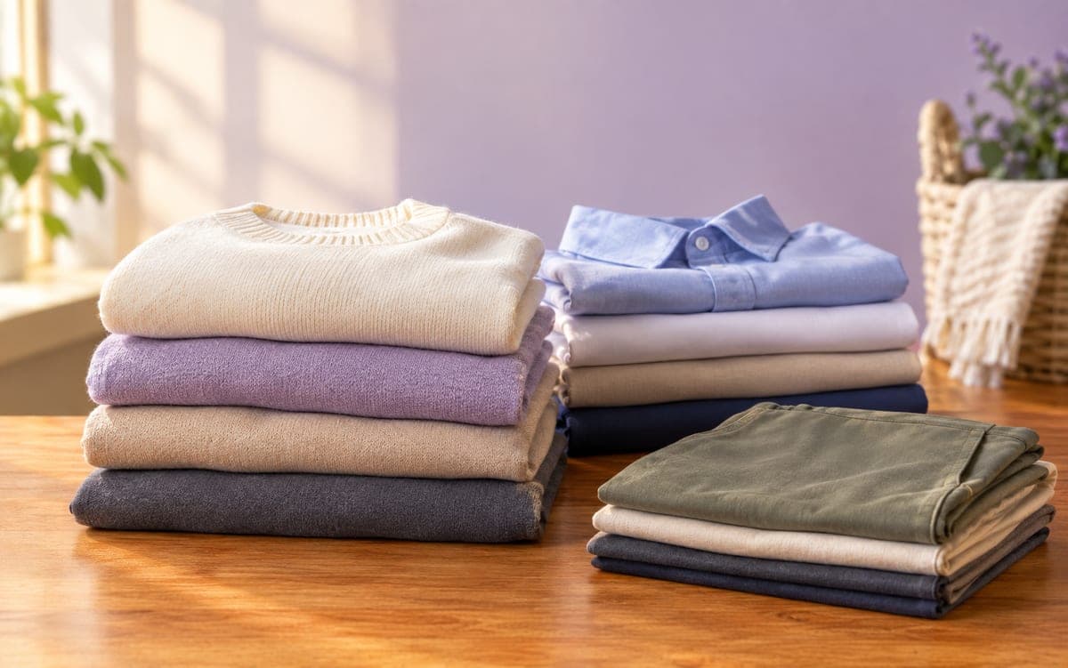 clothes neatly folded
